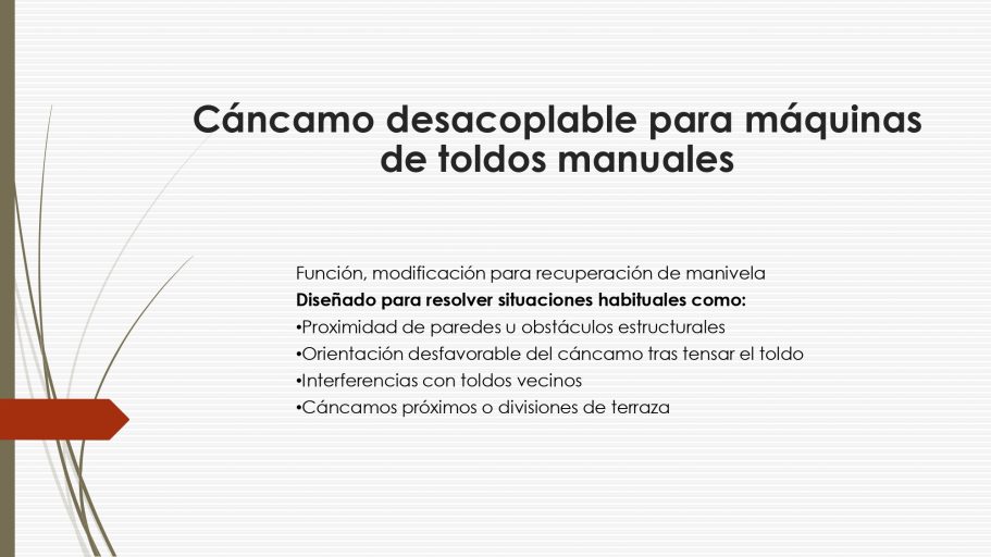 Problemas habituales en toldos manuales. Problemas habituales en toldos manuales.