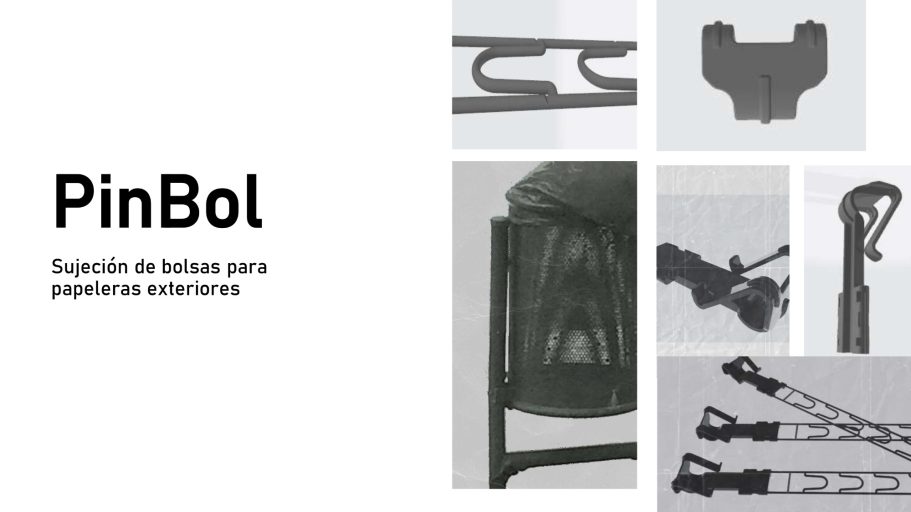 Sujecion bolsas papeleras exteriores viento Sujecion bolsas papeleras exteriores viento